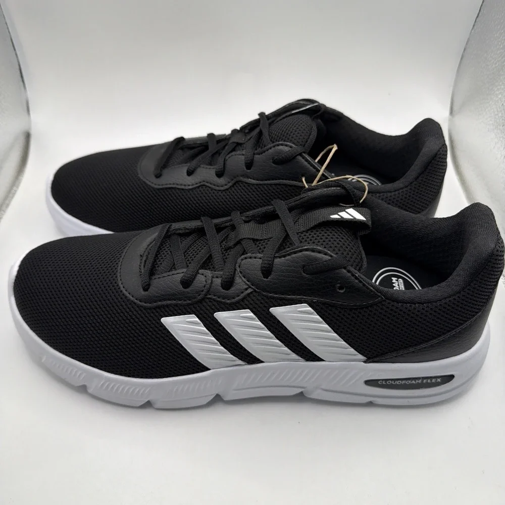 Adidas Women's Cloudfoam Flex HQ4960 Black Comfort Running Shoes Size 6 New